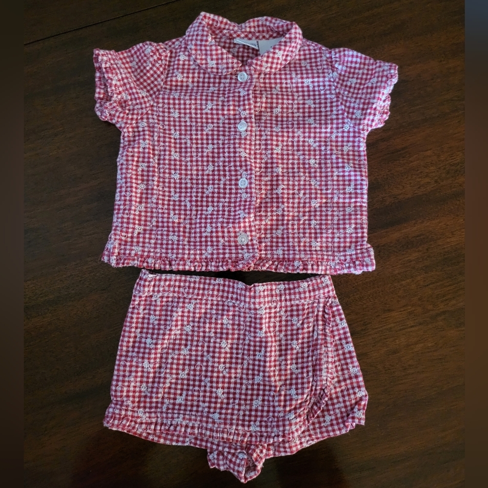 Arizona Jean Company Red and White Skort Set.